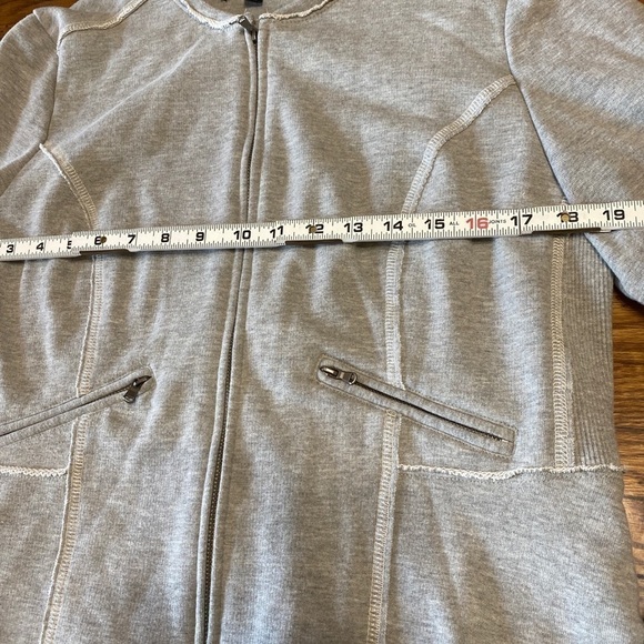 MOSSIMO JACKET Large GREY cinched LIGHTWEIGHT - Picture 6 of 9